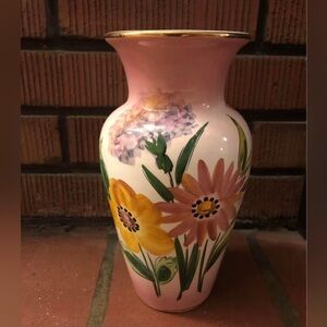 Vase Floral Pereiras Valado 1142 Numbered Vintage 9”Stamped and in Portugal